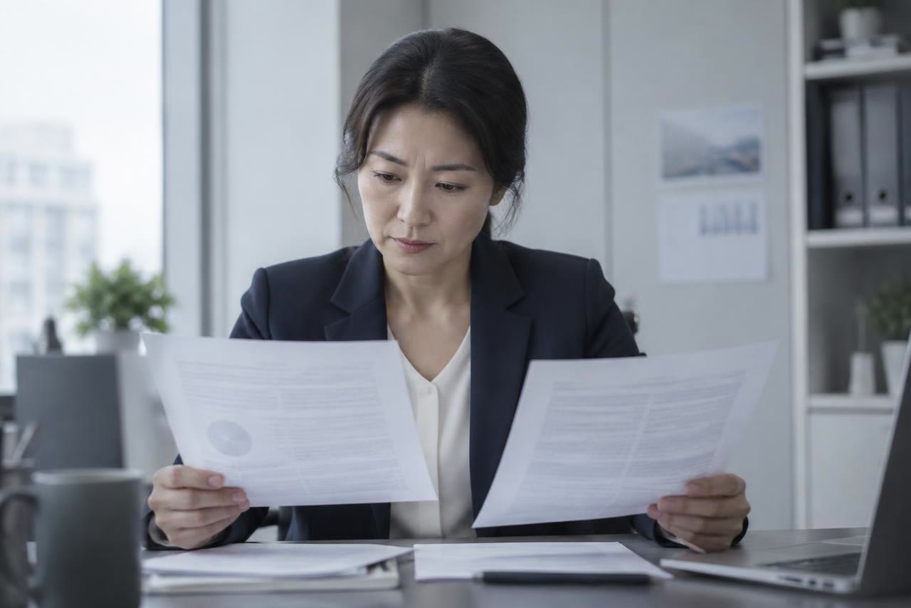 Dos documentos de normas comparados lado a lado sobre el escritorio