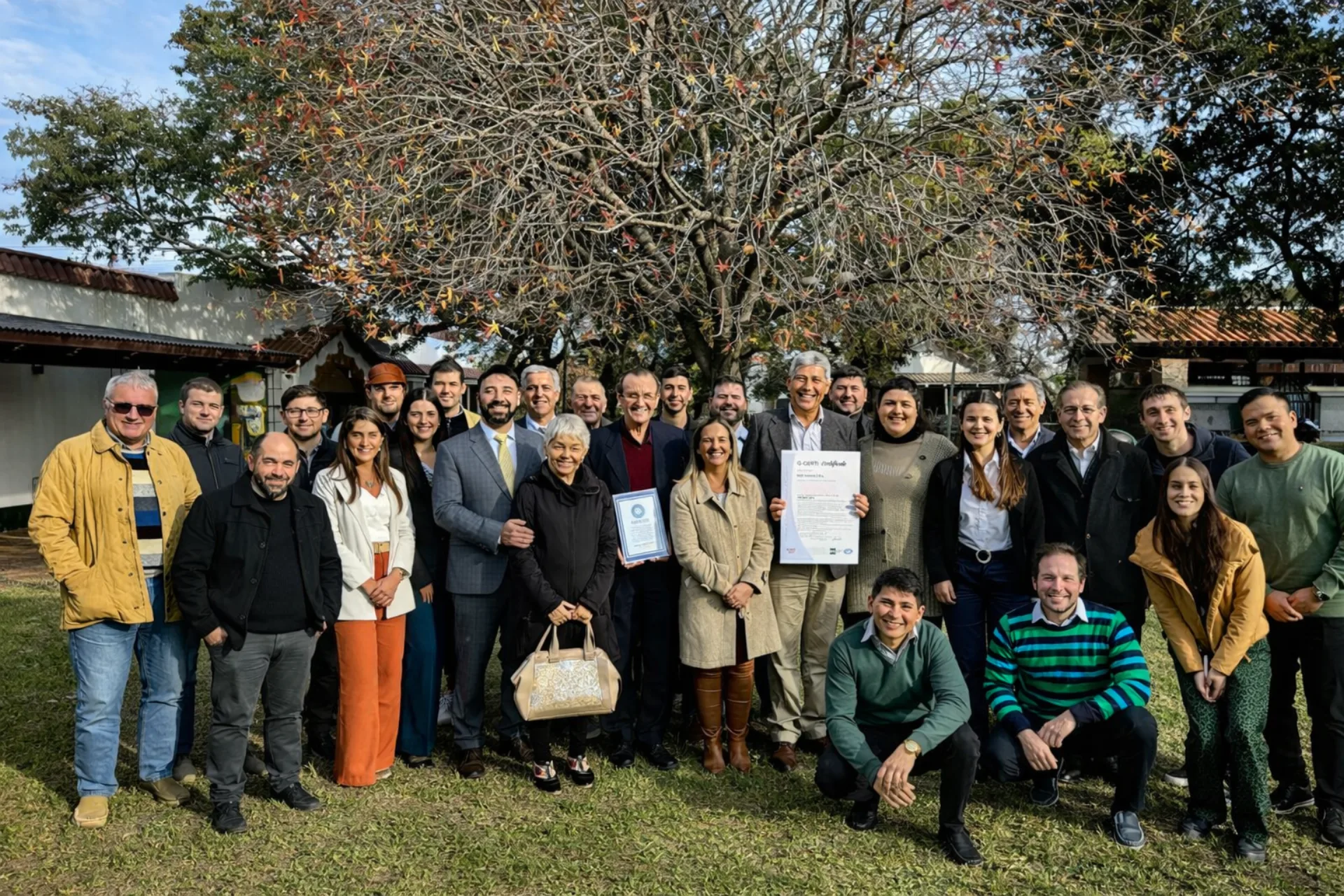 Entrega de certificación a un equipo