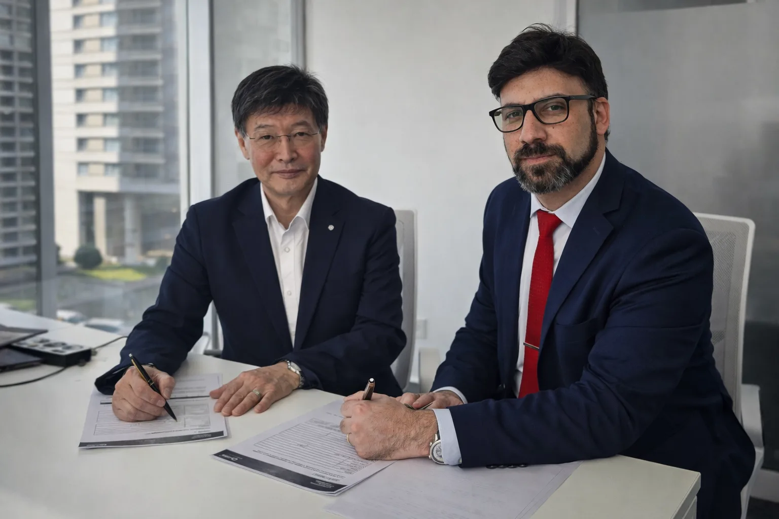 Firma de un acuerdo institucional durante la visita de la presidencia del organismo a la operación regional de G-CERTI